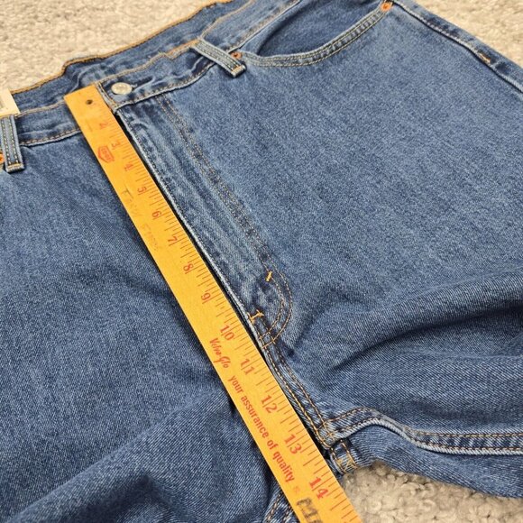 Levis 550 Jeans Men 40x32 Blue Relaxed Taper Fit Medium Wash Cowboy Biker Denim - Picture 9 of 12
